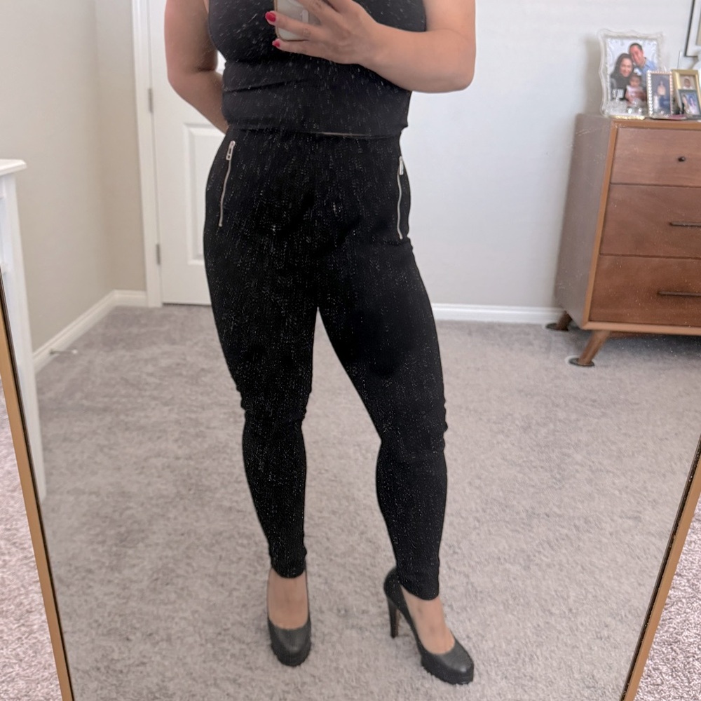 Moto style leggings
